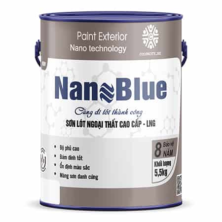 Sơn lót ngoại thất cao cấp LNG - Nanoublue thùng 5 lít 5.5Kg
