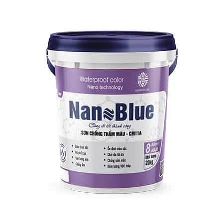Sơn chống thấm màu CM11A Nanoblue thùng 20kg